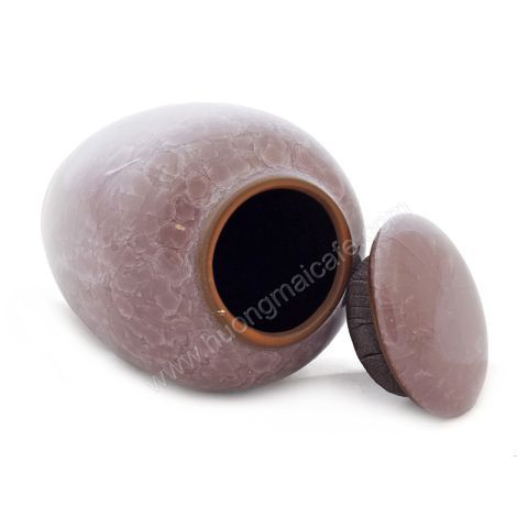 Tea Jar pattern  purple veinstone