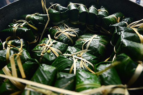 a couple of Chung cakes vietnam a couple of Chung cakes vietnam