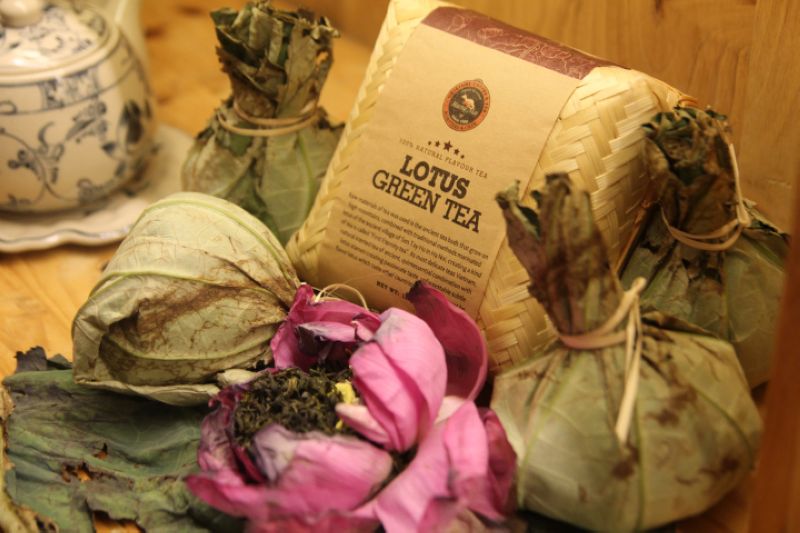 Lotus tea at Huongmai Cafe Lotus tea at Huongmai Cafe